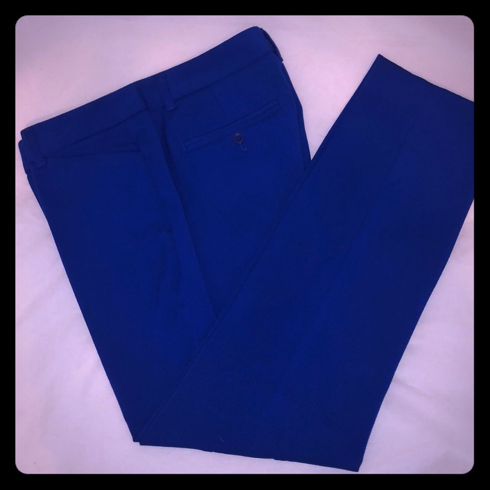 Gap slim cropped blue slacks 00P